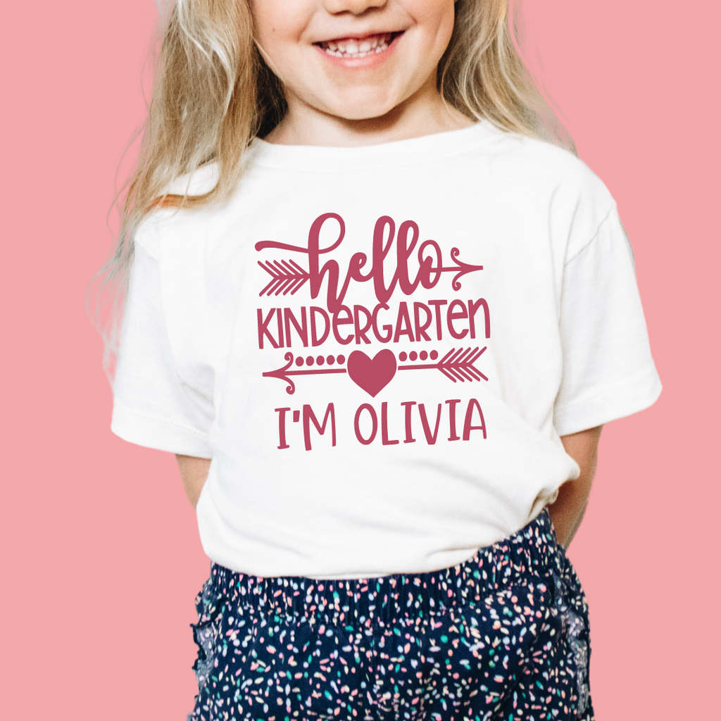 Hello ARROW - Personalized Back To School Shirt For Kids