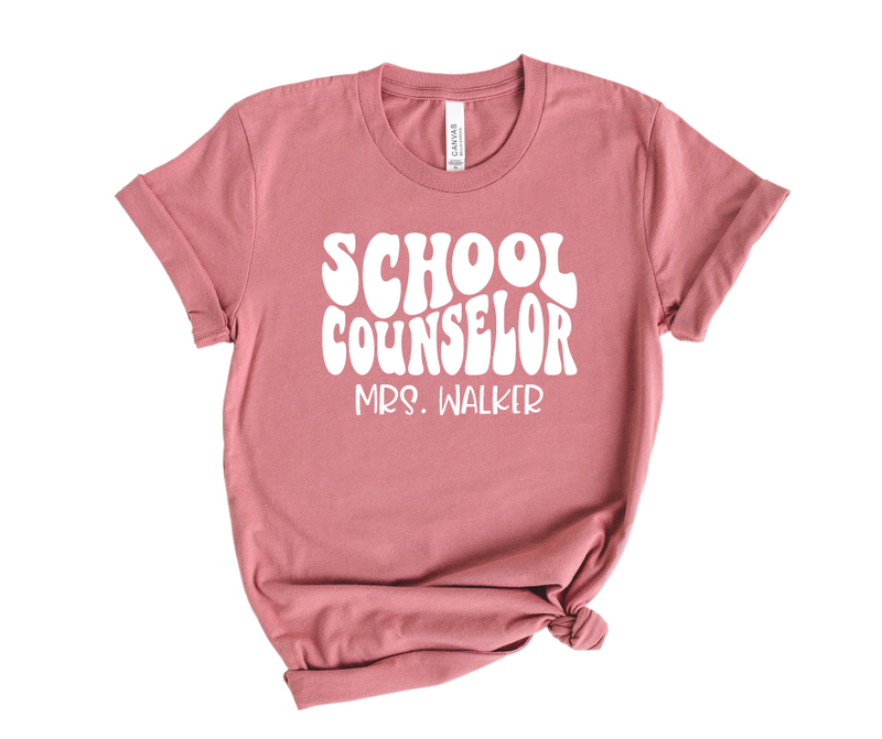 School Counselor Shirt - Retro - CUSTOM