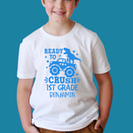 Ready To Crush- Monster Truck Personalized Back To School Shirt For Kids