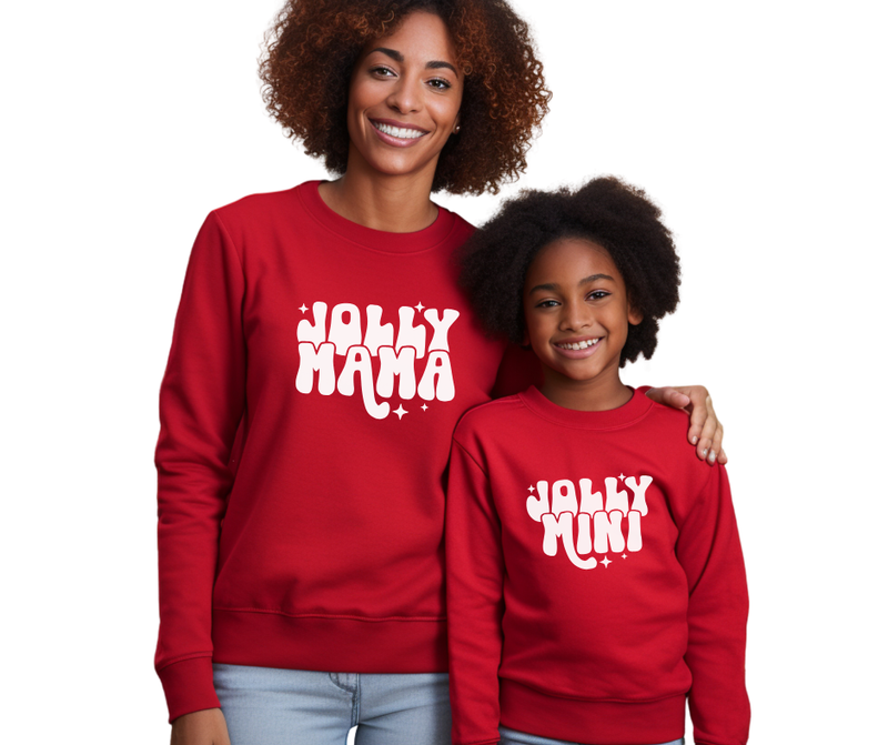 Jolly Mama & Mini - Mommy and Me Christmas Sweatshirt