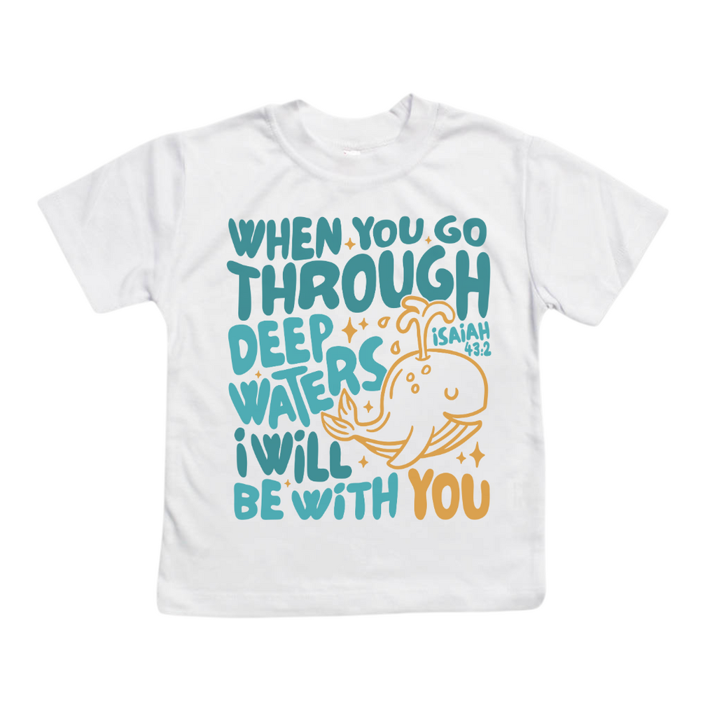DEEP WATERS - Short Sleeve T-Shirt in White