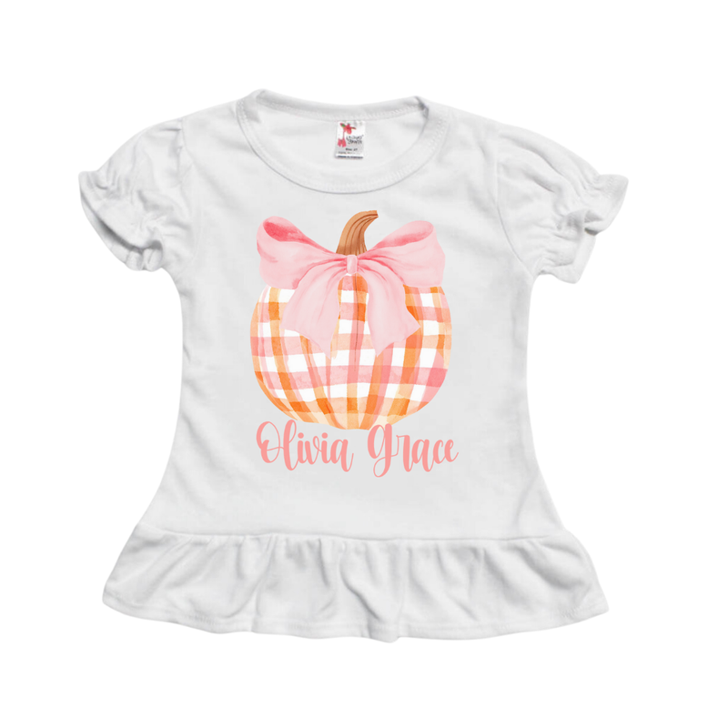 Plaid Pumpkin - Personalized Fall Shirt