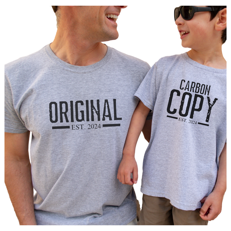 Original & Carbon Copy - Daddy and Me Matching Shirts