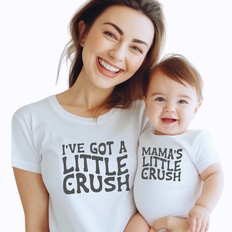 I've Got A Little Crush - Mommy and Me Matching Shirts