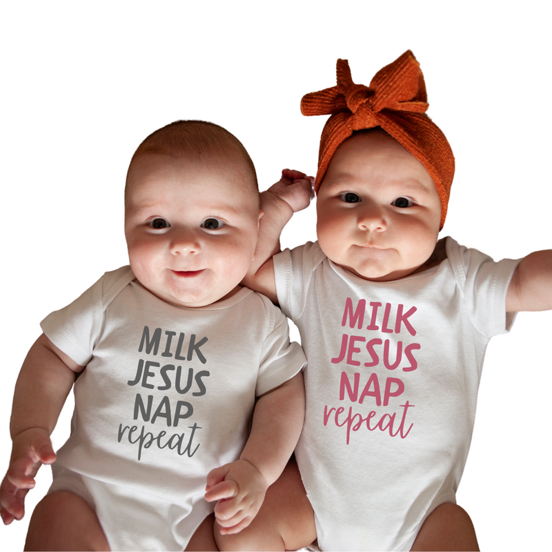 MILK JESUS NAP REPEAT - Short Sleeve Tee