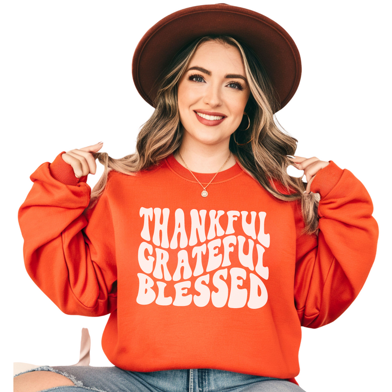 Thankful Grateful Blessed  Sweatshirt