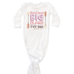 God has Big Plans For Me - GIRL - Baby Knotted Gown