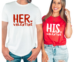 HER AND HIS VALENTINE  Couple Shirts