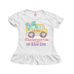 Hi There SCHOOL BUS - Personalized Back To School Shirt For Kids (White)