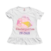 Little Miss - Personalized Back To School Shirt For Kids (White)