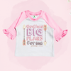 GOD'S BIG PLANS- Pink Raglan Toddler Shirt With Ruffles