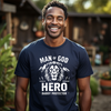 Man of God - Lion Face - Dad Shirt