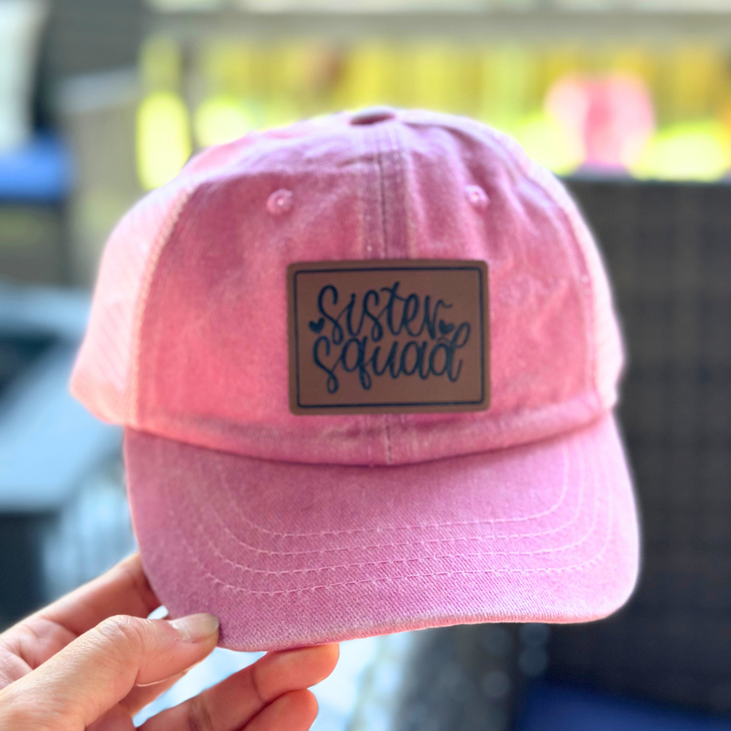 Sister Squad (Leather Patch) - Brother Sister Matching Hats (Copy)