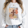 Christian Fall Sweatshirt – I Will Praise Him in Every Season Bible Verse Crewneck for Women