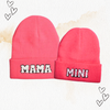 Mama Mini -  Mommy and Me Matching Beanies in PINK