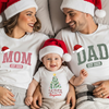 Mom Dad & Baby EST 2025 Matching Family Christmas Shirts - PERSONALIZED