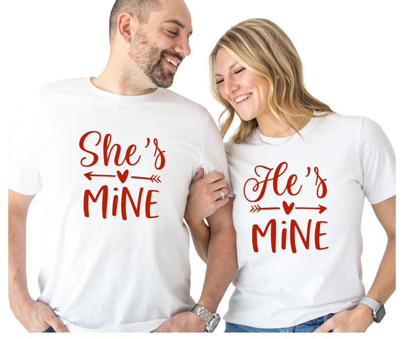 HE'S MINE SHE'S MINE- Couple Shirts