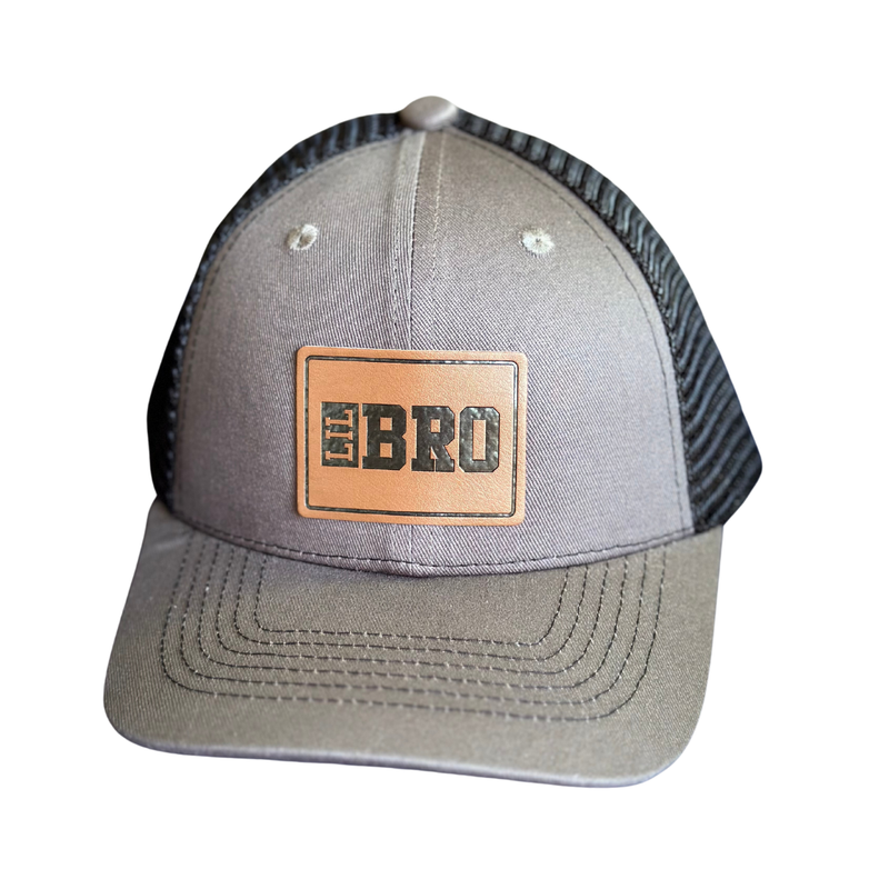 Big Bro Lil Bro (LEATHER PATCH) - Brother Sister Matching Hats