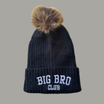 BIG BRO CLUB - FUR POMPOM - Brother Sister Matching Beanies