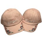 Mama Mini - Embroidered Corduroy Baseball Cap Mommy and Me Matching Hats in PINK