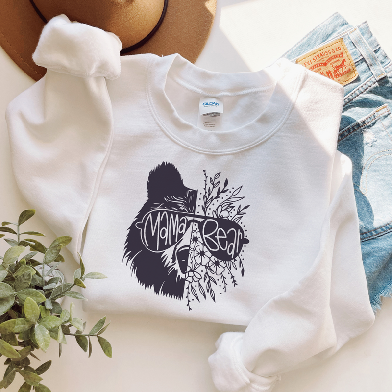 Floral Mama Bear - Mom Sweatshirt