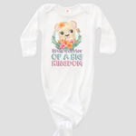 Little Warrior - GIRL - Baby Knotted Gown