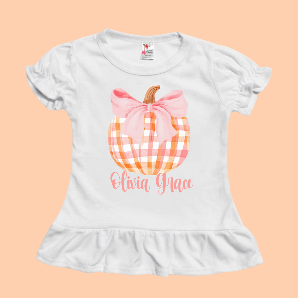 Plaid Pumpkin - Personalized Fall Shirt