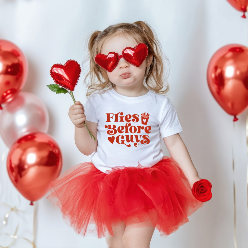 Fries Before Guys Valentine Kids Shirt