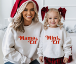 Mama & Mini Elf - Mommy and Me Christmas Sweatshirt