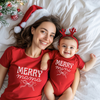 Merry Mama & Mini Coquette Christmas Shirts | Mommy & Me Preppy Holiday