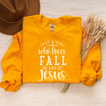 Just A Girl Who Loves Jesus and Fall Sweatshirt