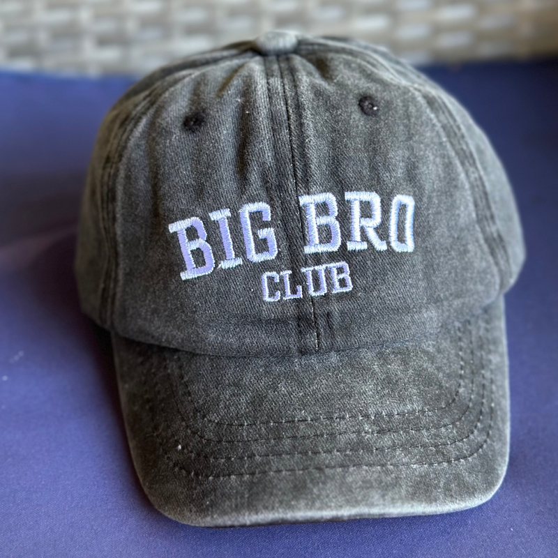 Big Bro Club (EMBROIDERED) - Brother Sister Matching Hats