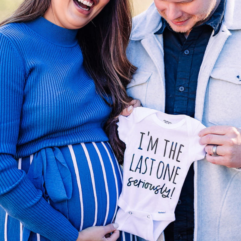 Last One Seriously - Baby Announcement Onesie