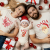 Mama Dada Baby EST 2025 Matching Family Christmas Shirts