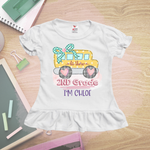 Hi There SCHOOL BUS - Personalized Back To School Shirt For Kids (White)