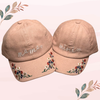 Mama Mini - Embroidered Corduroy Baseball Cap Mommy and Me Matching Hats in PINK