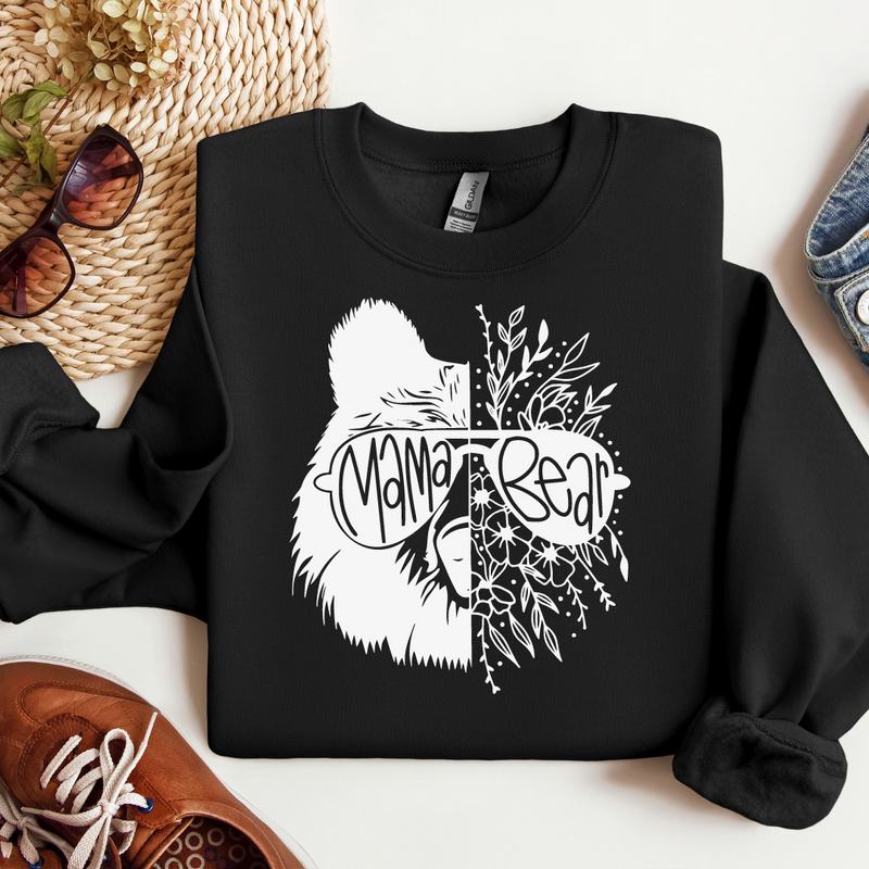 Floral Mama Bear - Mom Sweatshirt