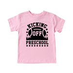 Kicking Off- Football Personalized Back To School Shirt For Kids
