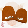 Mama Mini -  Mommy and Me Matching Beanies in Brown