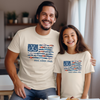 Reel Cool Dad and Kid - American Flag - Daddy and Me Matching Shirts
