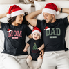 Mom Dad & Baby EST 2025 Matching Family Christmas Shirts - PERSONALIZED