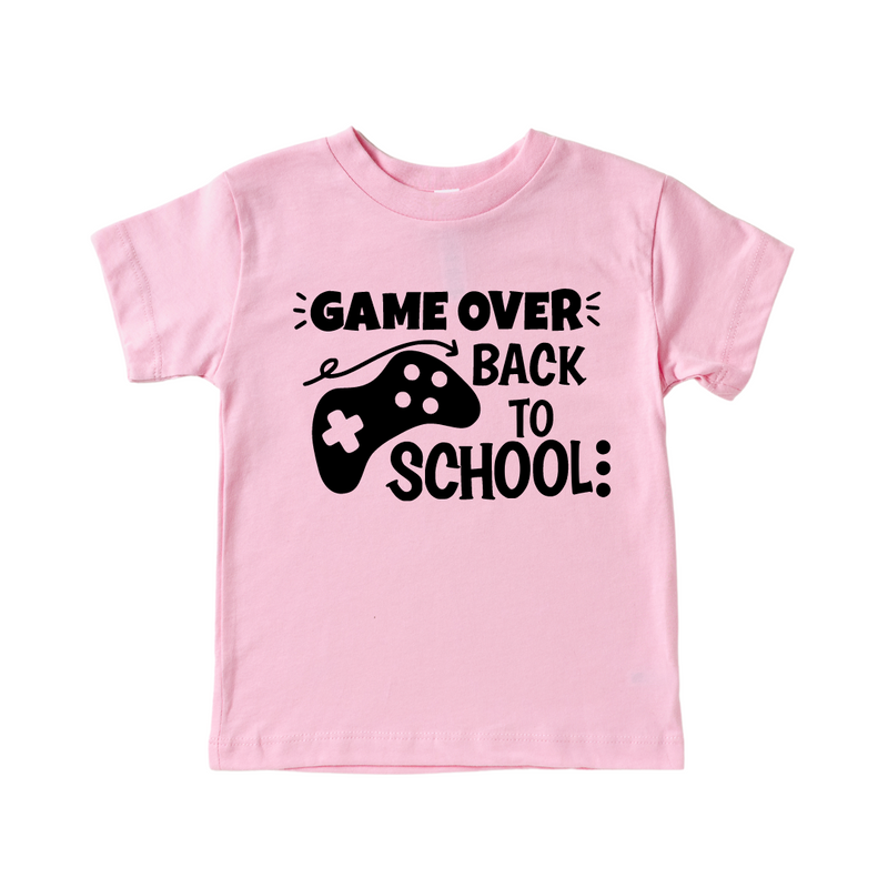 Game Over- Videogame Personalized Back To School Shirt For Kids