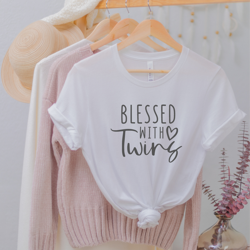 Blessed With Twins - Twin Mom Shirt