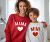 Mama + Mama Mini Valentine - Mommy and Me Valentine's Day Sweatshirt