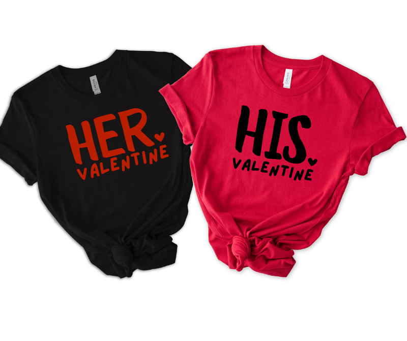 HER AND HIS VALENTINE  Couple Shirts