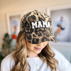 Mama Mini - Embroidered Baseball Cap Mommy and Me Matching Hats in LEOPARD PRINT