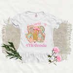 Hello BOHO - Personalized Back To School Shirt For Kids (White)