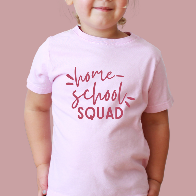 Squad Homeschool Mom + Homeschooled Kid Matching Shirts