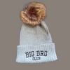 BIG BRO CLUB - FUR POMPOM - Brother Sister Matching Beanies