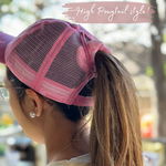 Girl Mama And Mama's Girl Hat - High Ponytail Mommy and Me Matching Hats